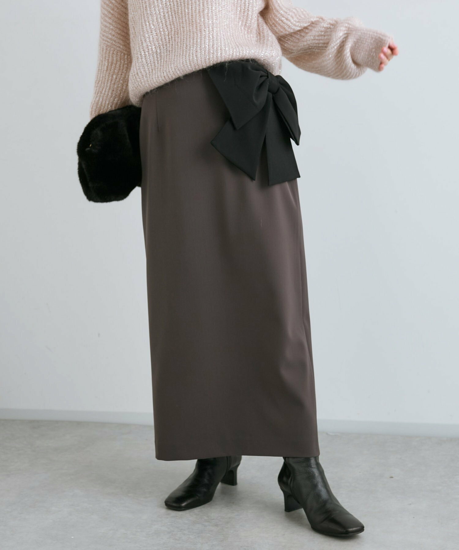 【5thLOVE】ビッグリボンナロースカート